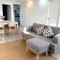 Minimalist Chic Apartment - Pasir Ris | Product Seen: [Terrazzo x Shiro Dining Table - W1500, Jago Rattan Chair, Aiden 3 Seater Sofa & Kayama Ottoman]